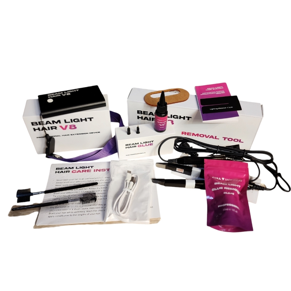 Beam Light Hair Extension System V8 - Premium Set